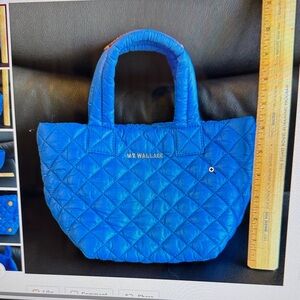 MZ Wallace Royal Blue Quilted Tote